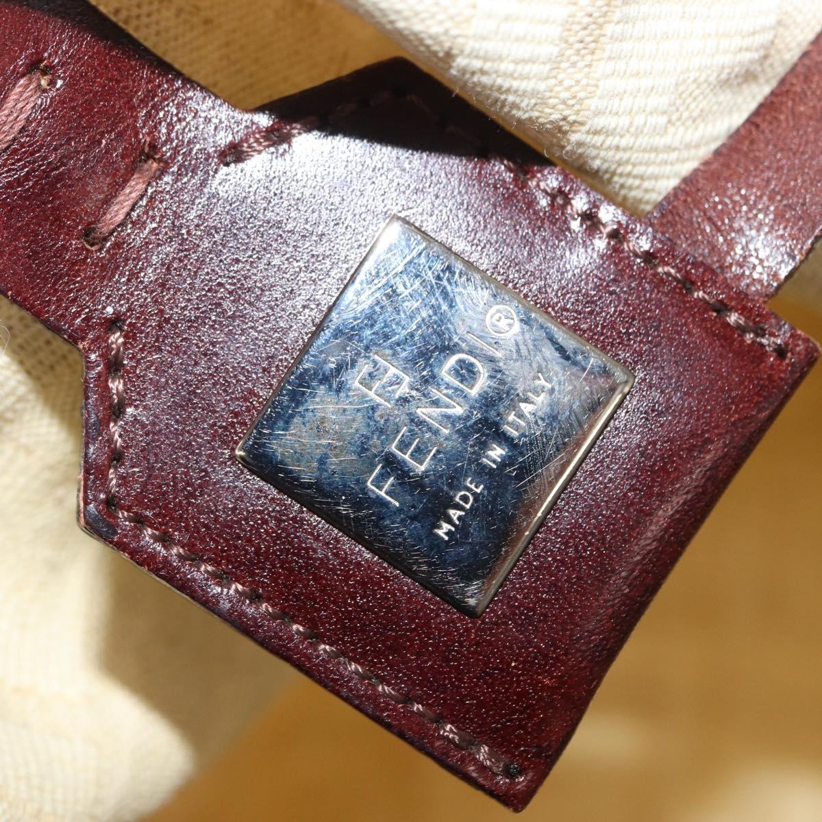 FENDI Zucca Canvas Tote Bag Ivory Auth 169632