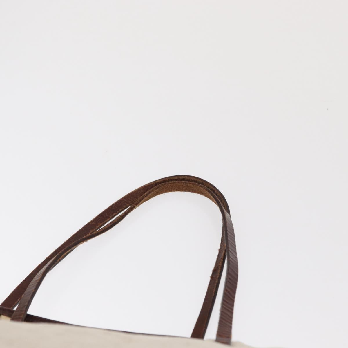 FENDI Zucca Canvas Tote Bag Ivory Auth 169632