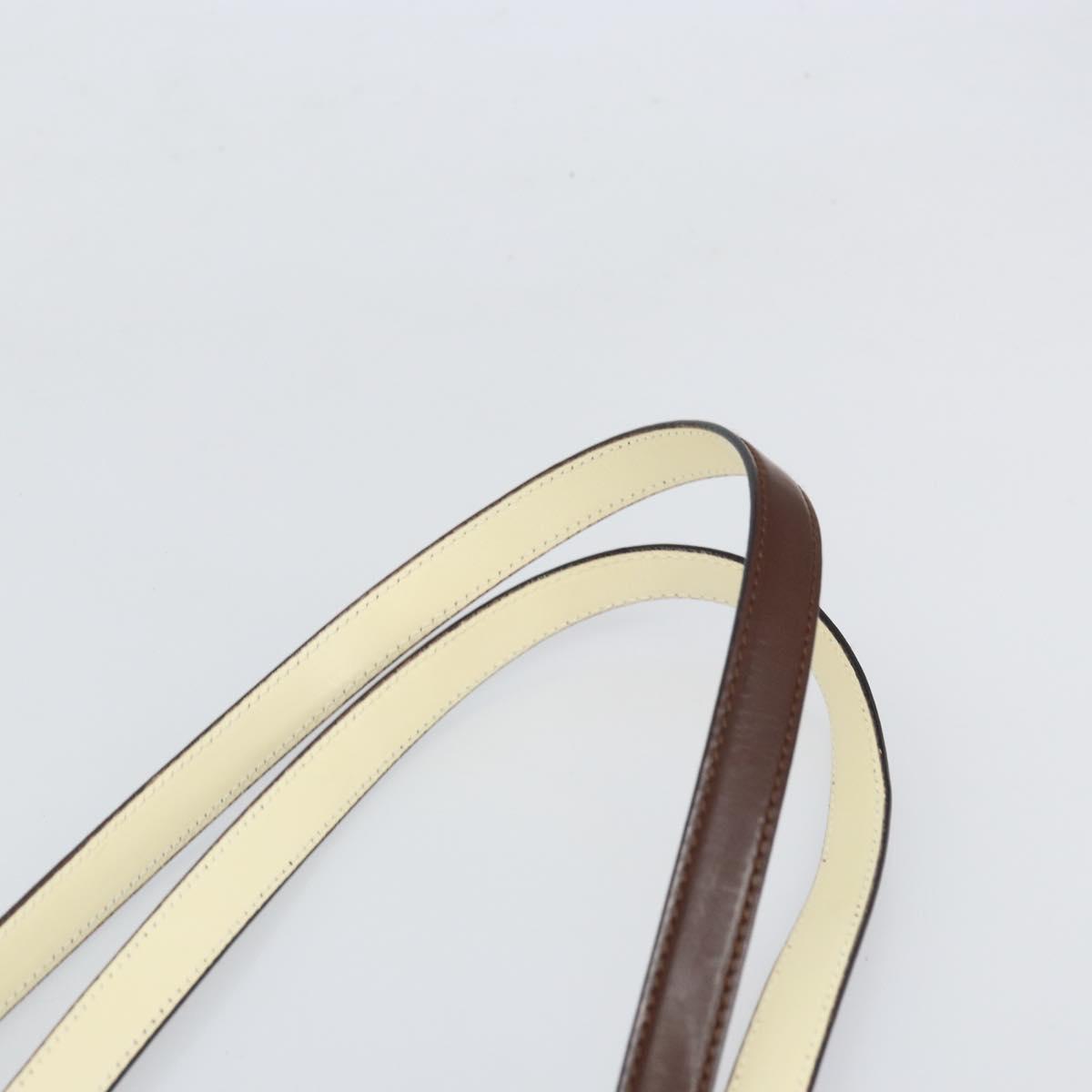 Salvatore Ferragamo Gancini Tote Bag Patent leather Brown Gold Auth 169637