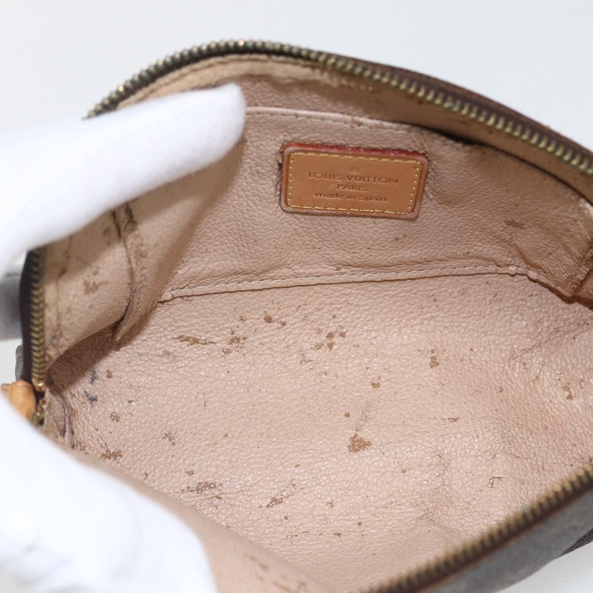 LOUIS VUITTON Monogram Pochette Cosmetic PM Pouch M43998 LV Auth 169641