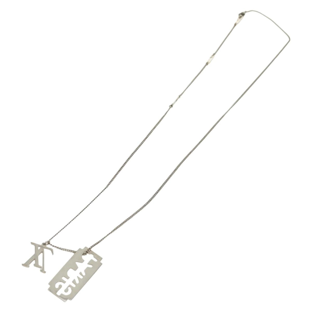 LOUIS VUITTON Collier Charm for Gentlemen Necklace metal MP2084 LV Auth 169642M