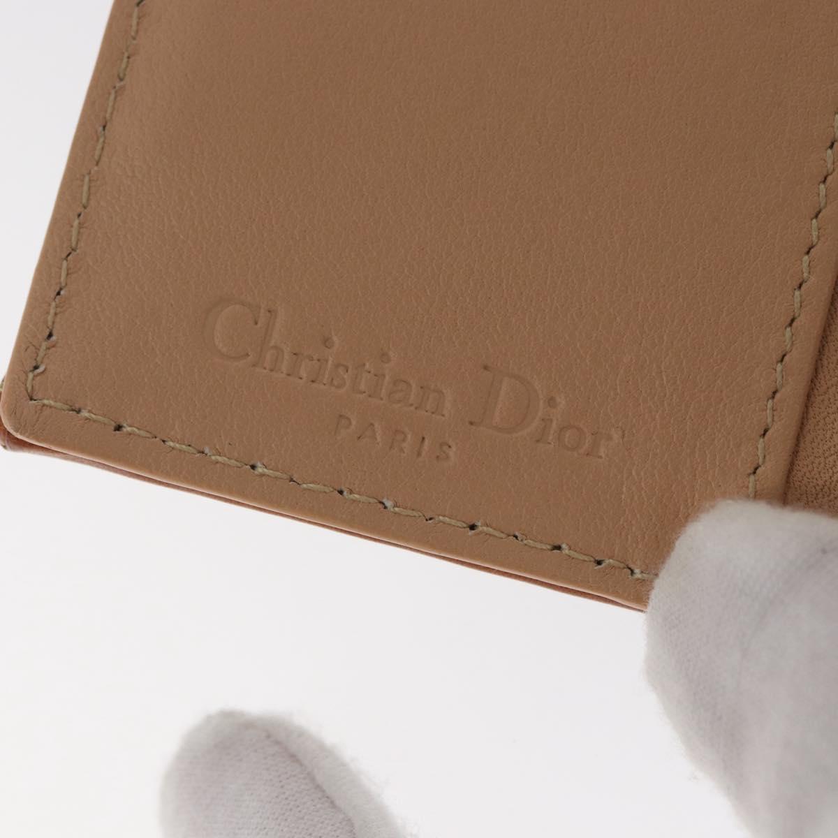 Christian Dior Trotter Romantic Key Case PVC Khaki Silver Auth 169647V