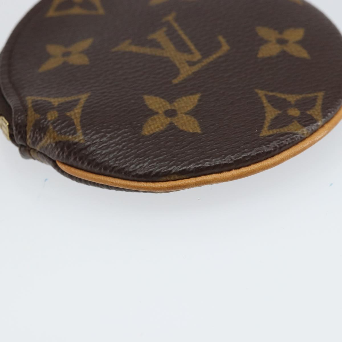 LOUIS VUITTON Monogram Porte Monnaie Round Coin Purse M61926 LV Auth 169648V