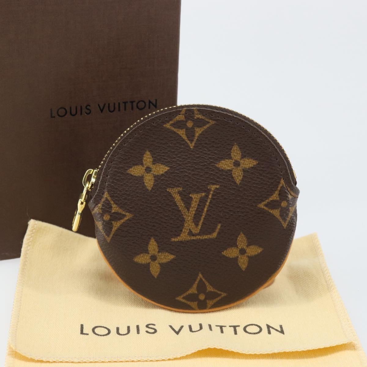 LOUIS VUITTON Monogram Porte Monnaie Round Coin Purse M61926 LV Auth 169648V
