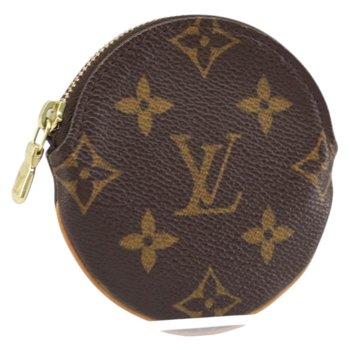 LOUIS VUITTON Monogram Porte Monnaie Round Coin Purse M61926 LV Auth 169648V
