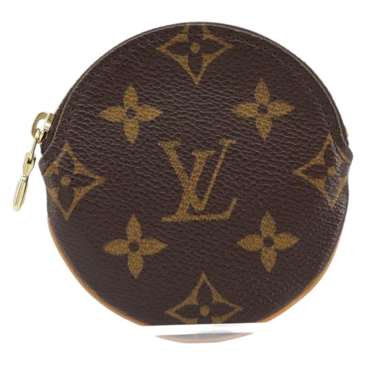 LOUIS VUITTON Monogram Porte Monnaie Round Coin Purse M61926 LV Auth 169648V
