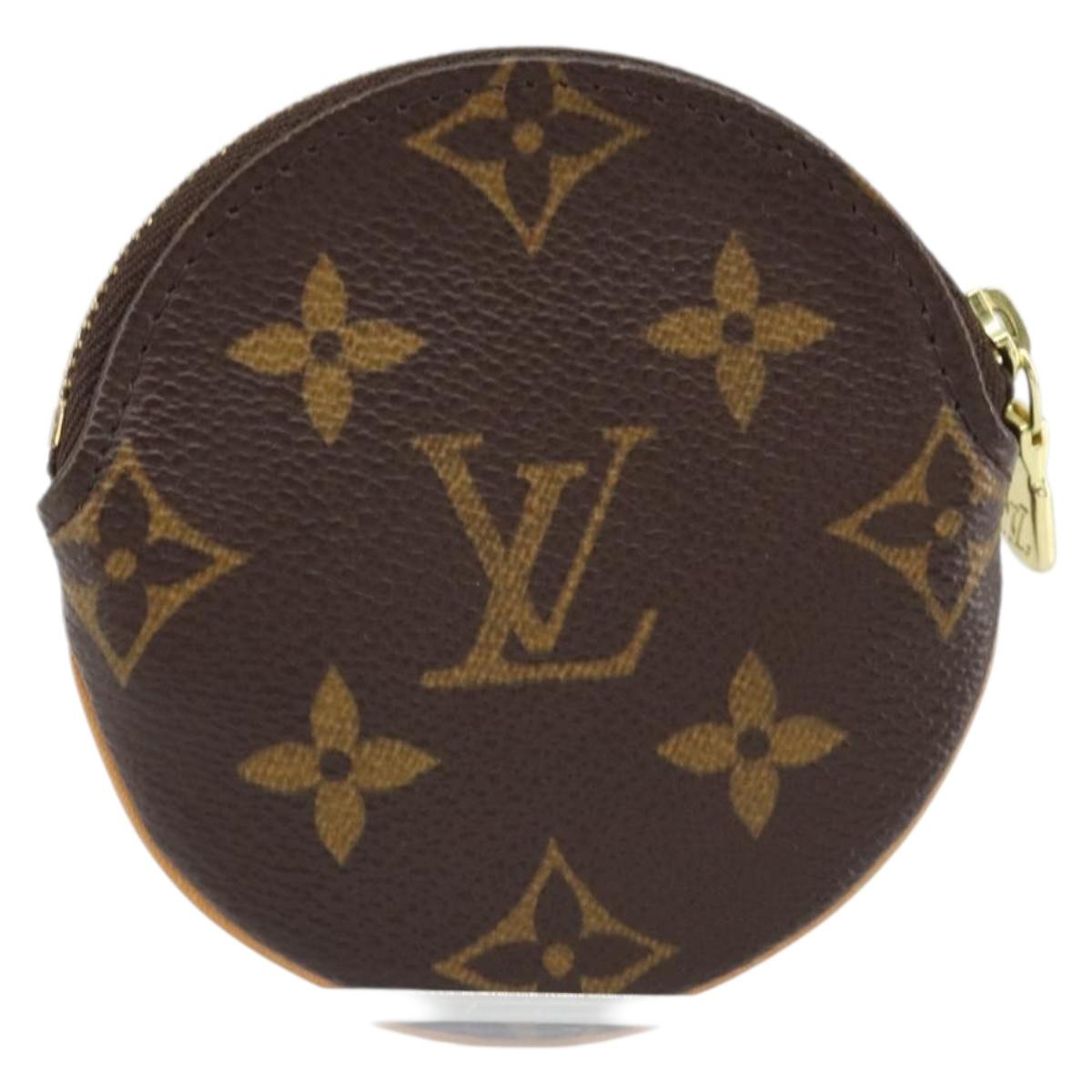 LOUIS VUITTON Monogram Porte Monnaie Round Coin Purse M61926 LV Auth 169648V
