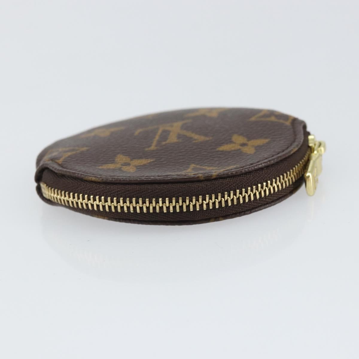 LOUIS VUITTON Monogram Porte Monnaie Round Coin Purse M61926 LV Auth 169648V