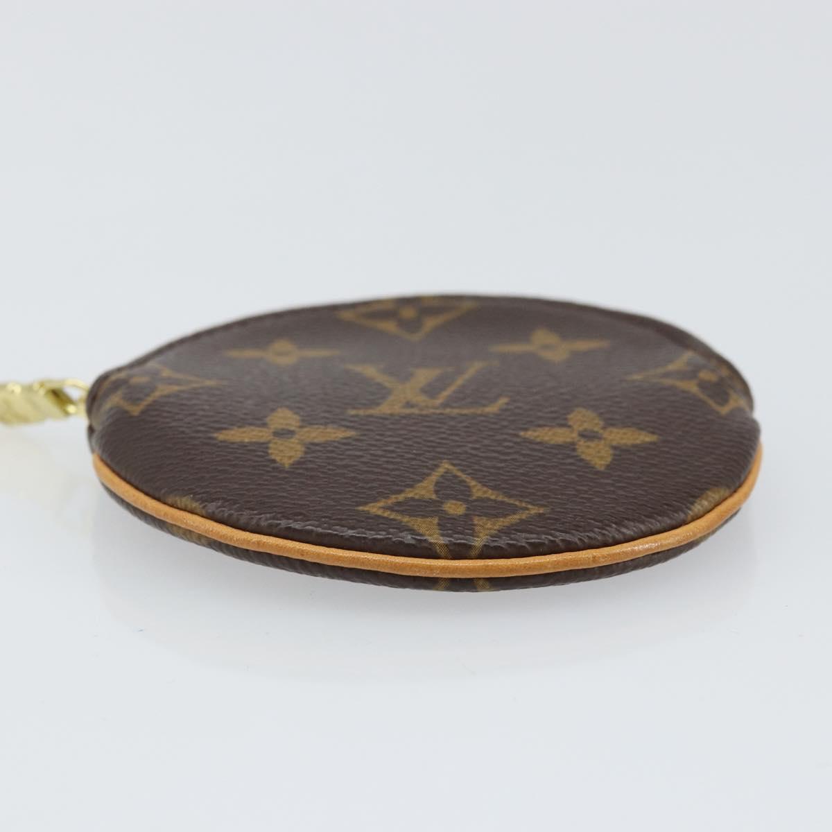 LOUIS VUITTON Monogram Porte Monnaie Round Coin Purse M61926 LV Auth 169648V