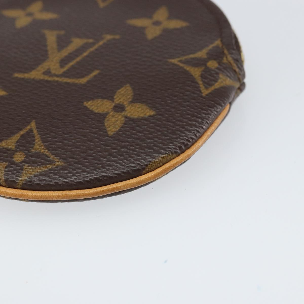 LOUIS VUITTON Monogram Porte Monnaie Round Coin Purse M61926 LV Auth 169648V