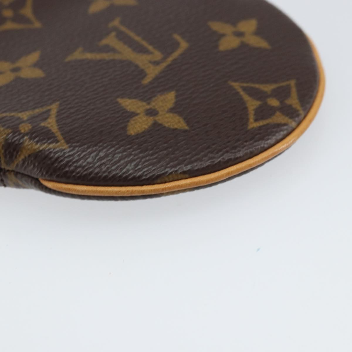 LOUIS VUITTON Monogram Porte Monnaie Round Coin Purse M61926 LV Auth 169648V