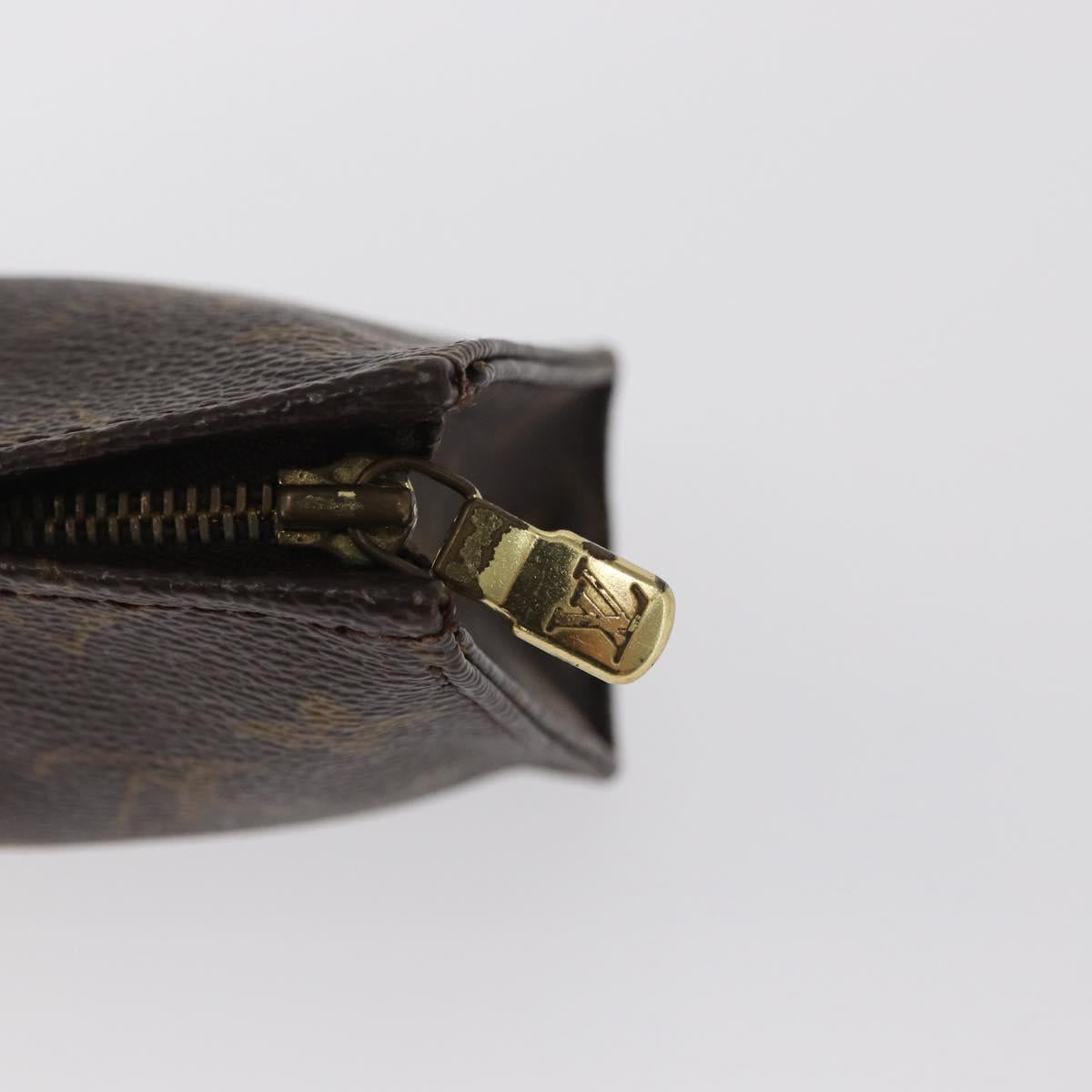 LOUIS VUITTON Monogram Poche Toilette 15 Pouch M47546 LV Auth 169652