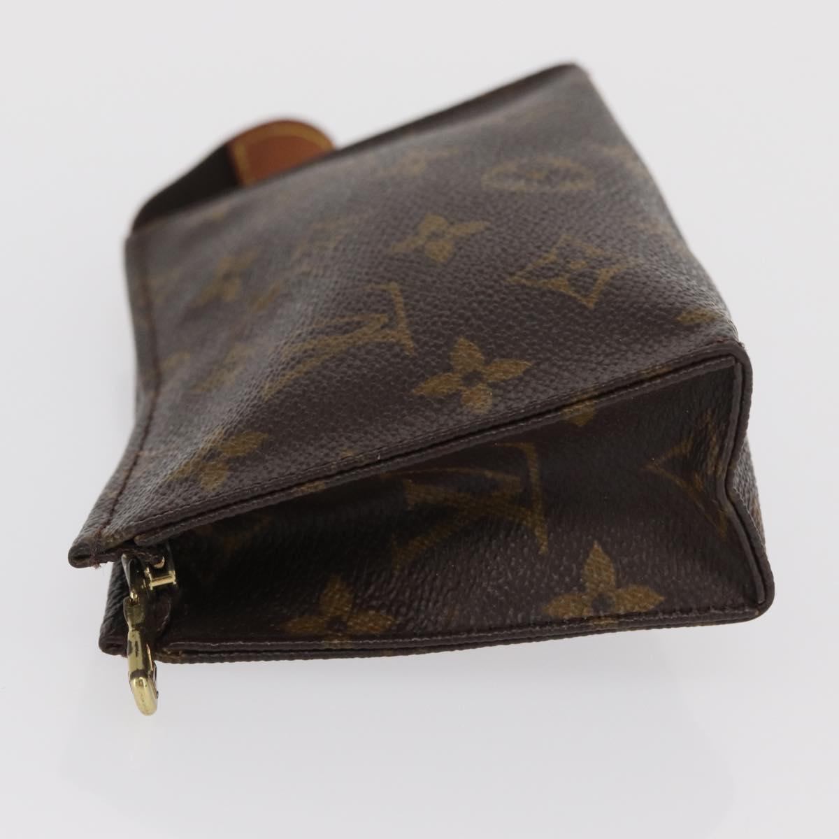 LOUIS VUITTON Monogram Poche Toilette 15 Pouch M47546 LV Auth 169652