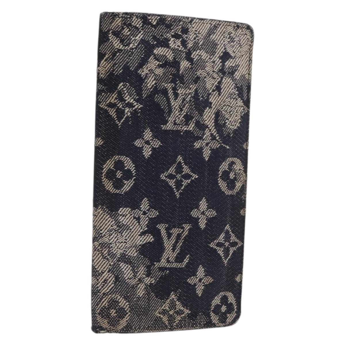 LOUIS VUITTON Monogram tapestry Portefeuille Plaza NM Wallet M80032 Auth 169655