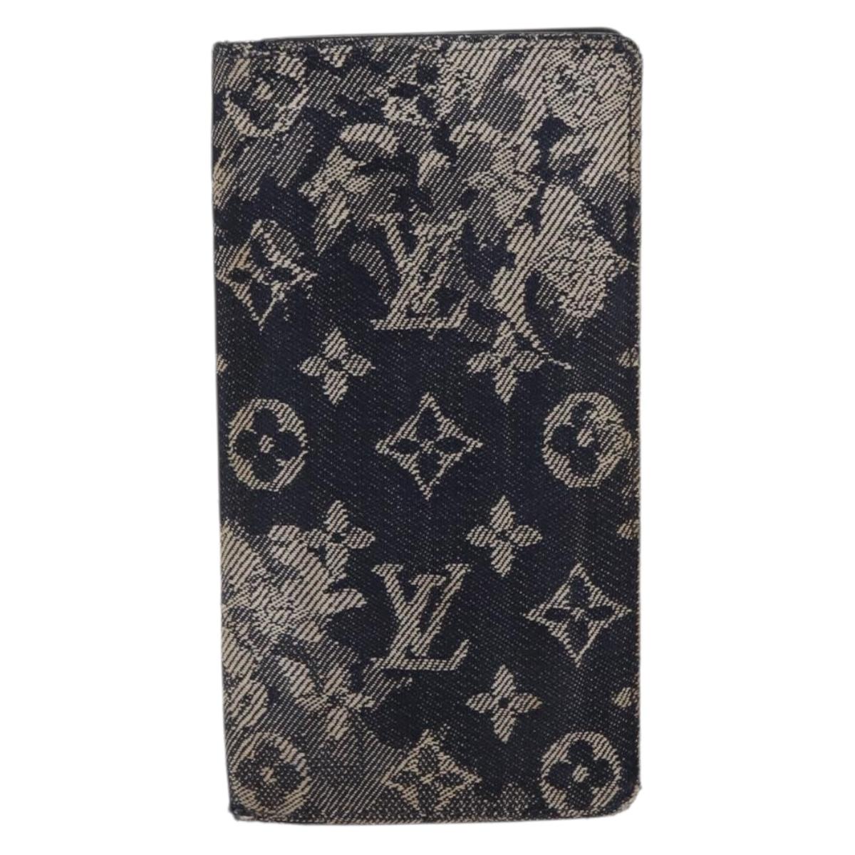 LOUIS VUITTON Monogram tapestry Portefeuille Plaza NM Wallet M80032 Auth 169655