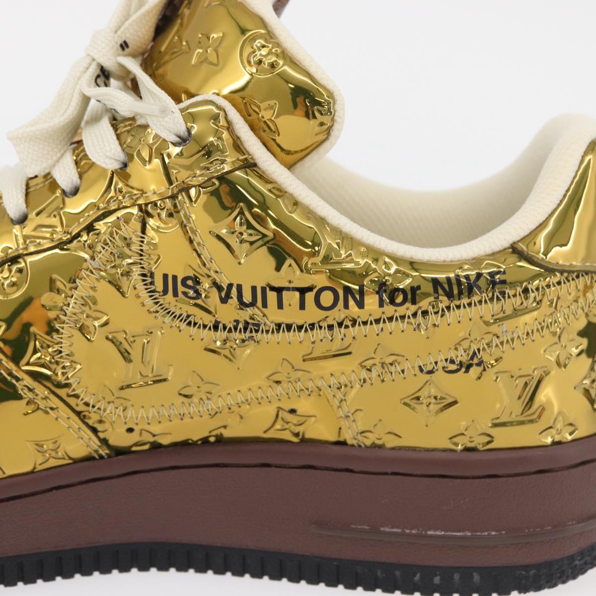 LOUIS VUITTON Air Force 1 By Virgil Abloh Nike Sneakers Patent LV Auth 169658SM