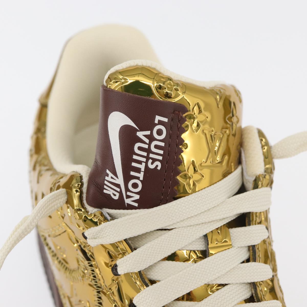 LOUIS VUITTON Air Force 1 By Virgil Abloh Nike Sneakers Patent LV Auth 169658SM