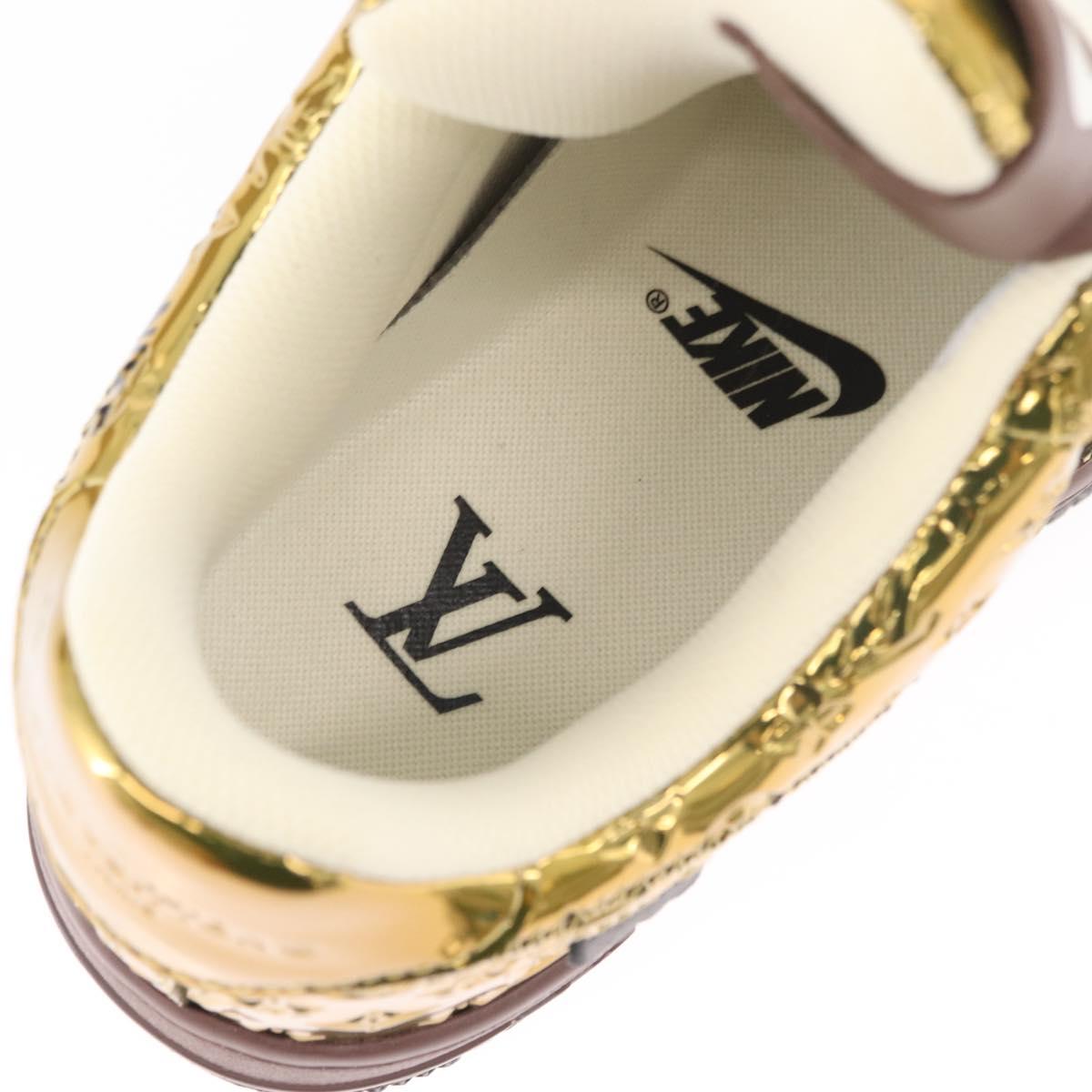 LOUIS VUITTON Air Force 1 By Virgil Abloh Nike Sneakers Patent LV Auth 169658SM