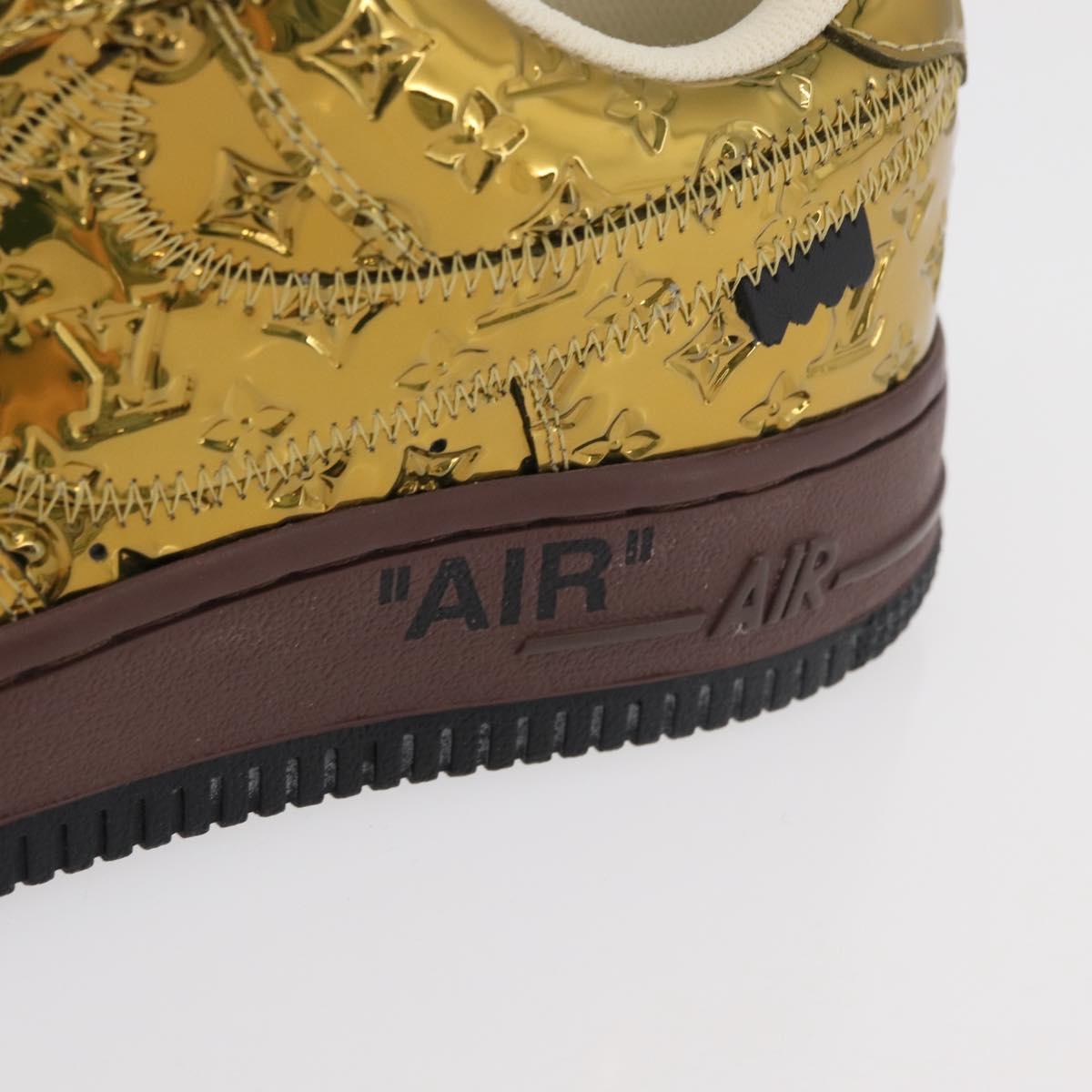 LOUIS VUITTON Air Force 1 By Virgil Abloh Nike Sneakers Patent LV Auth 169658SM