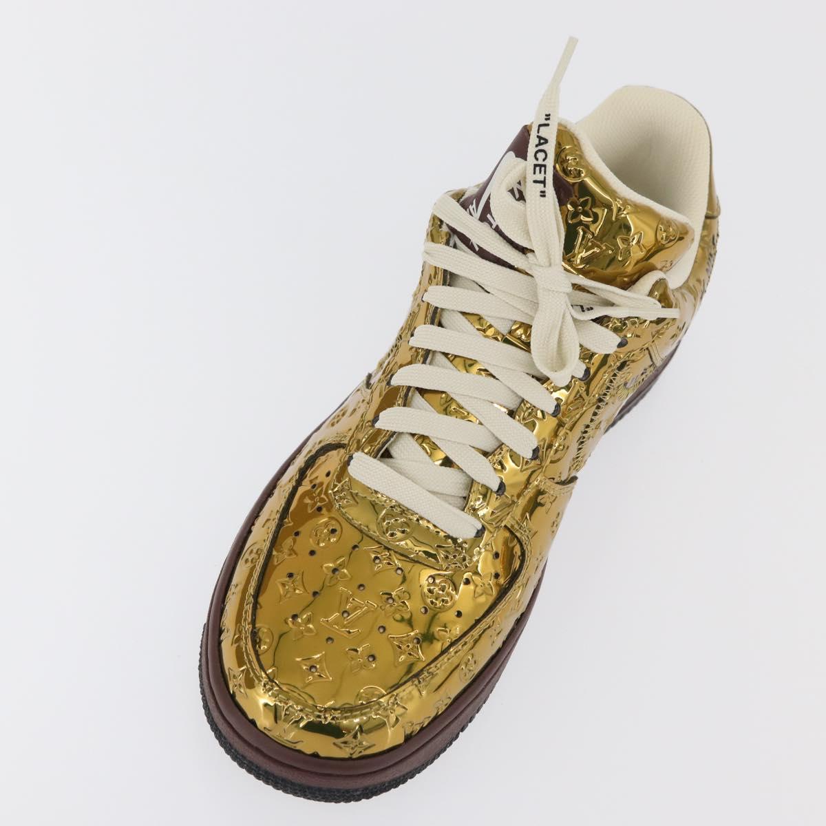 LOUIS VUITTON Air Force 1 By Virgil Abloh Nike Sneakers Patent LV Auth 169658SM