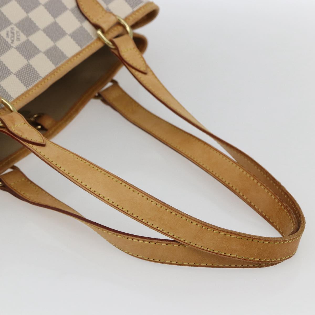LOUIS VUITTON Damier Azur Batignolles Horizontal Tote Bag N48172 LV Auth 169678