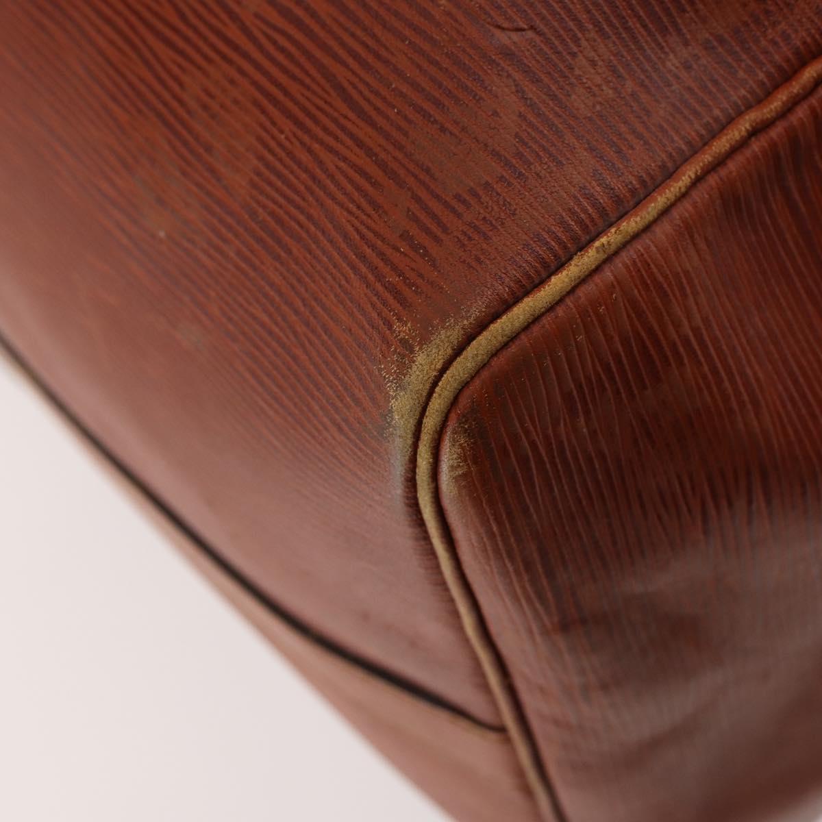 LOUIS VUITTON Epi Keepall 50 Boston Bag Brown M42968 LV Auth 169690