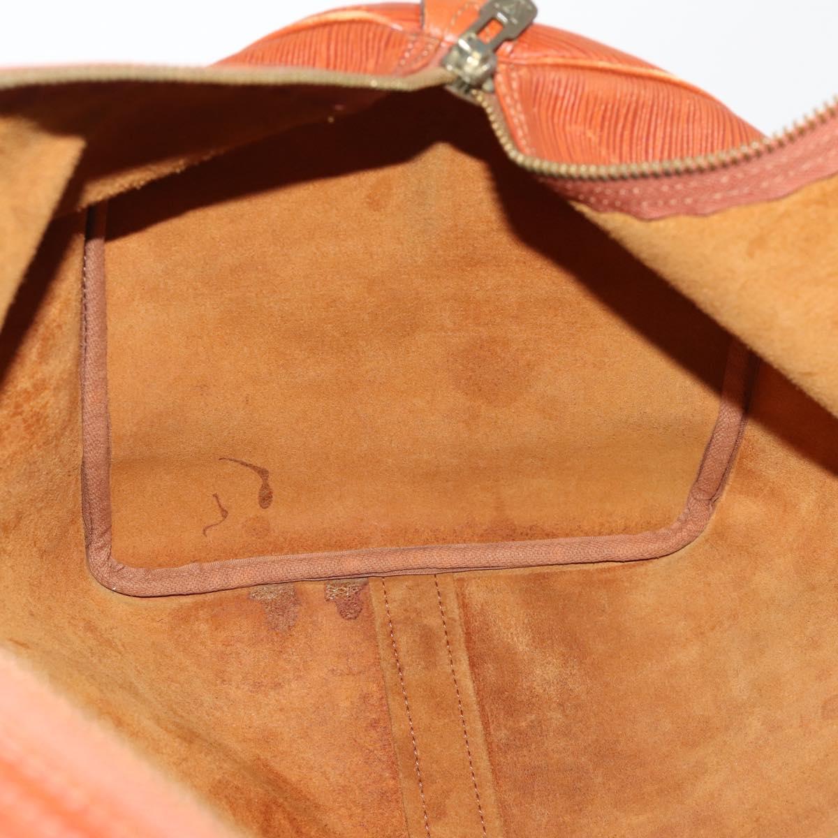 LOUIS VUITTON Epi Keepall 50 Boston Bag Brown M42968 LV Auth 169690