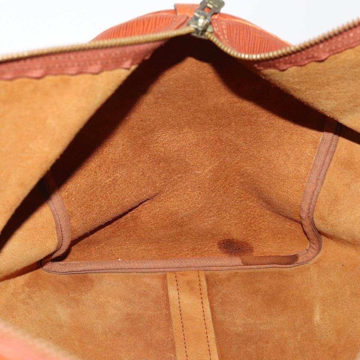 LOUIS VUITTON Epi Keepall 50 Boston Bag Brown M42968 LV Auth 169690