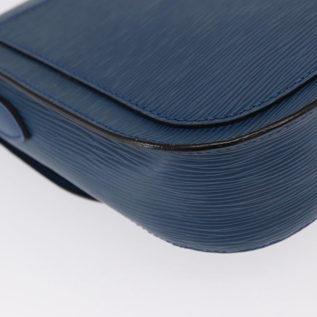 LOUIS VUITTON Epi Saint Cloud GM Shoulder Bag Toledo Blue M52195 LV Auth 169695