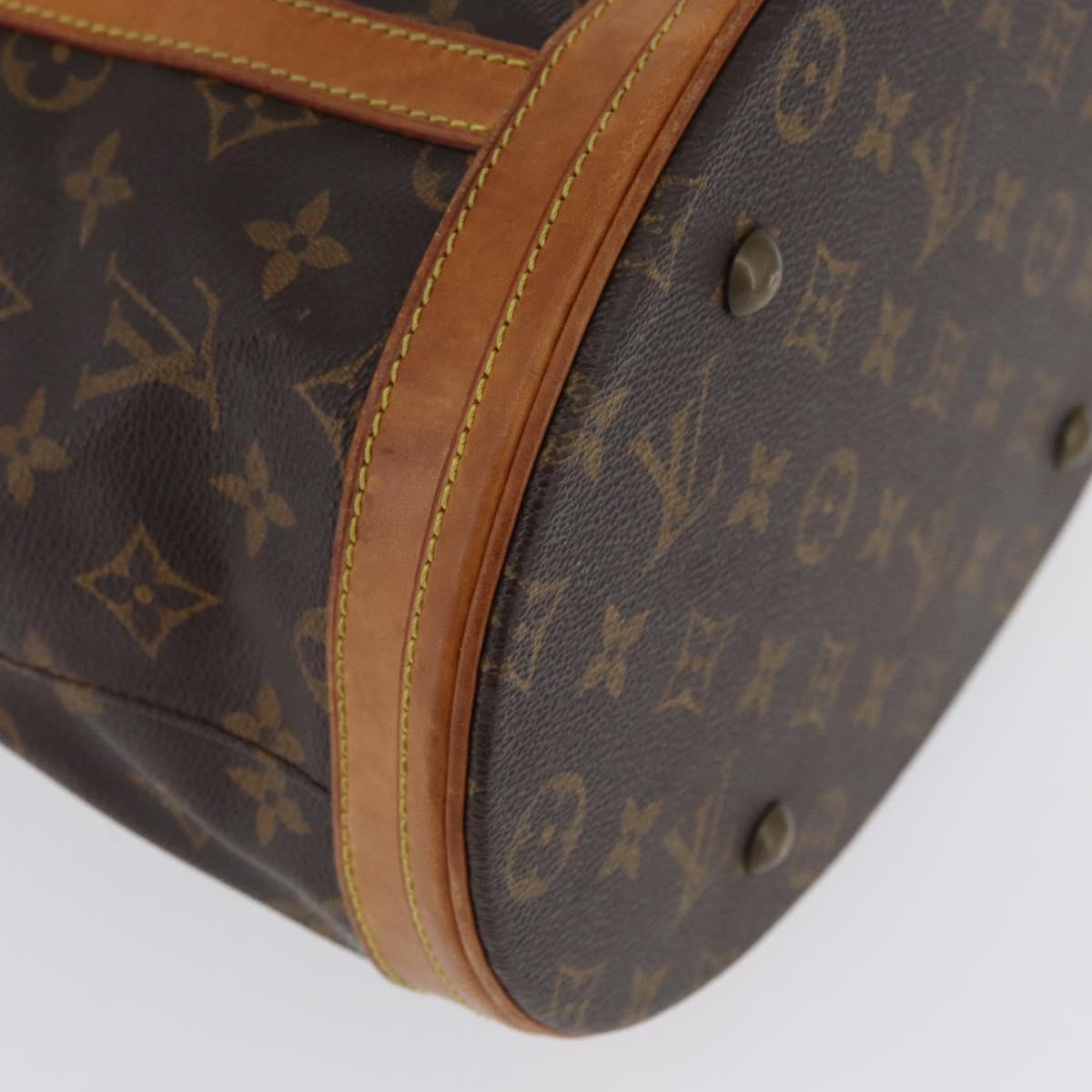 LOUIS VUITTON Monogram Bucket GM Shoulder Bag M42236 LV Auth 169697