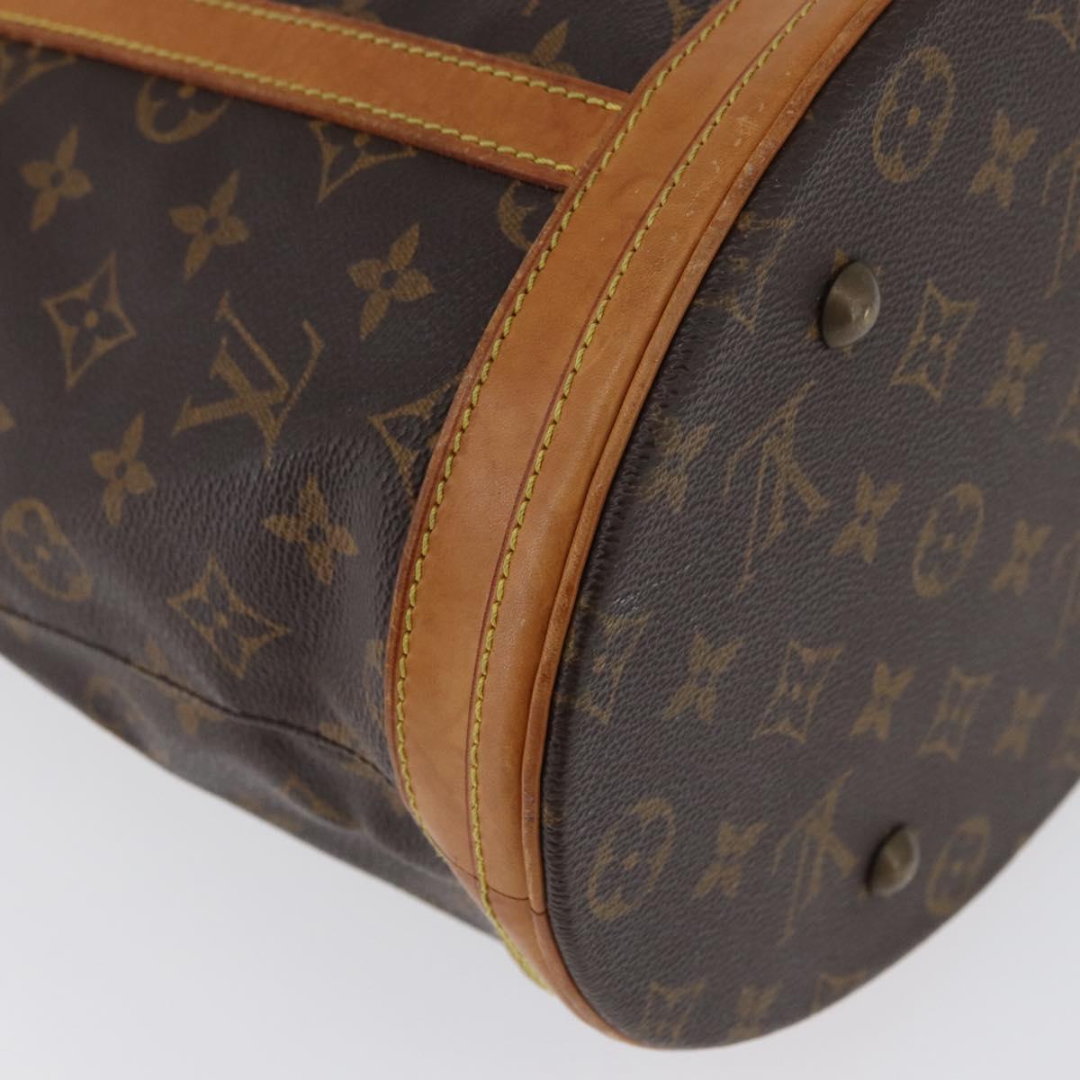 LOUIS VUITTON Monogram Bucket GM Shoulder Bag M42236 LV Auth 169697