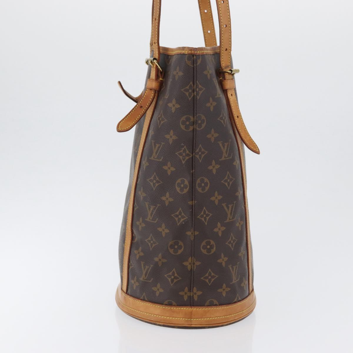 LOUIS VUITTON Monogram Bucket GM Shoulder Bag M42236 LV Auth 169697