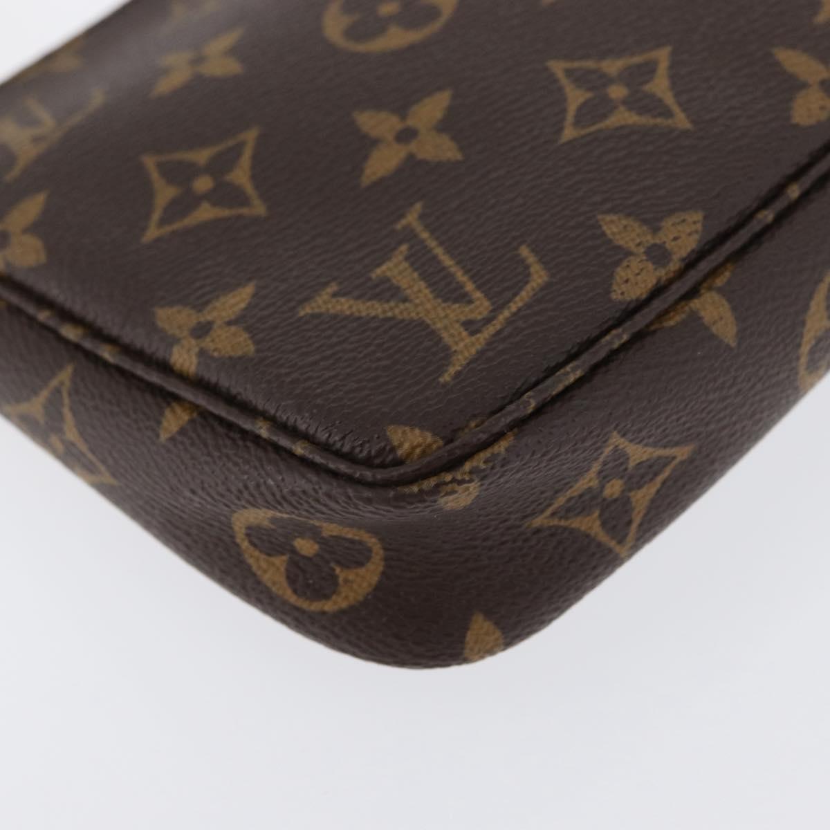 LOUIS VUITTON Monogram Pochette Accessoires Pouch M51980 LV Auth 169706