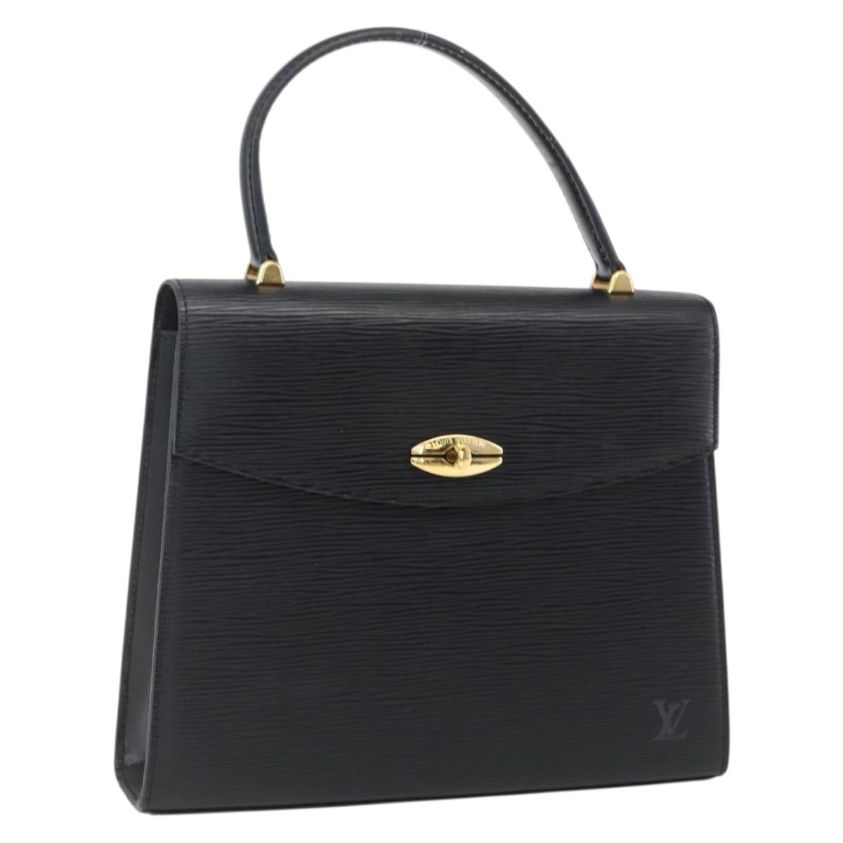 LOUIS VUITTON Epi Malesherbes Hand Bag Black M52372 LV Auth 169712
