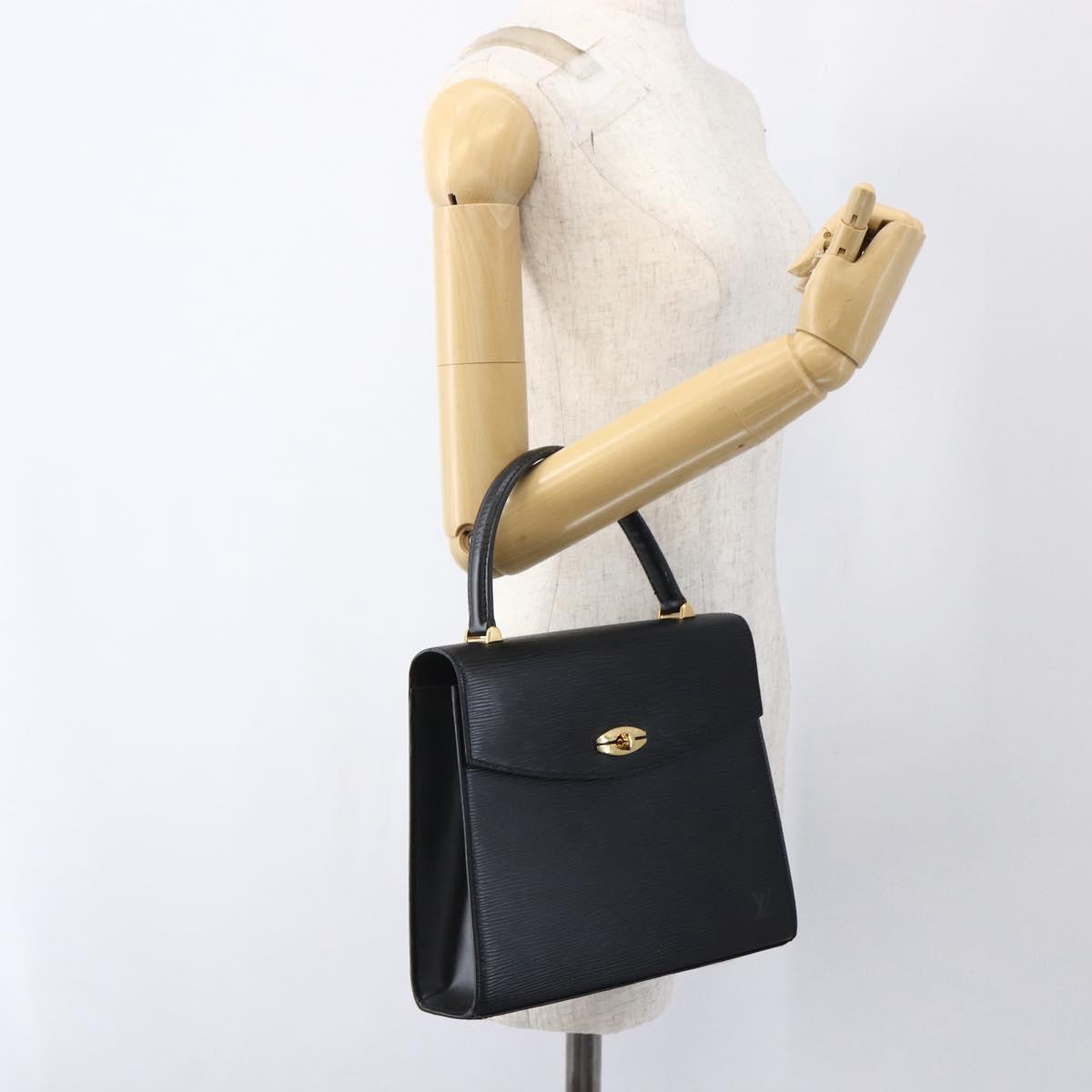 LOUIS VUITTON Epi Malesherbes Hand Bag Black M52372 LV Auth 169712
