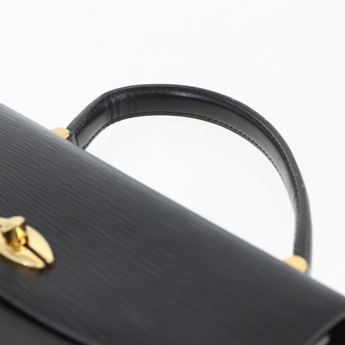 LOUIS VUITTON Epi Malesherbes Hand Bag Black M52372 LV Auth 169712