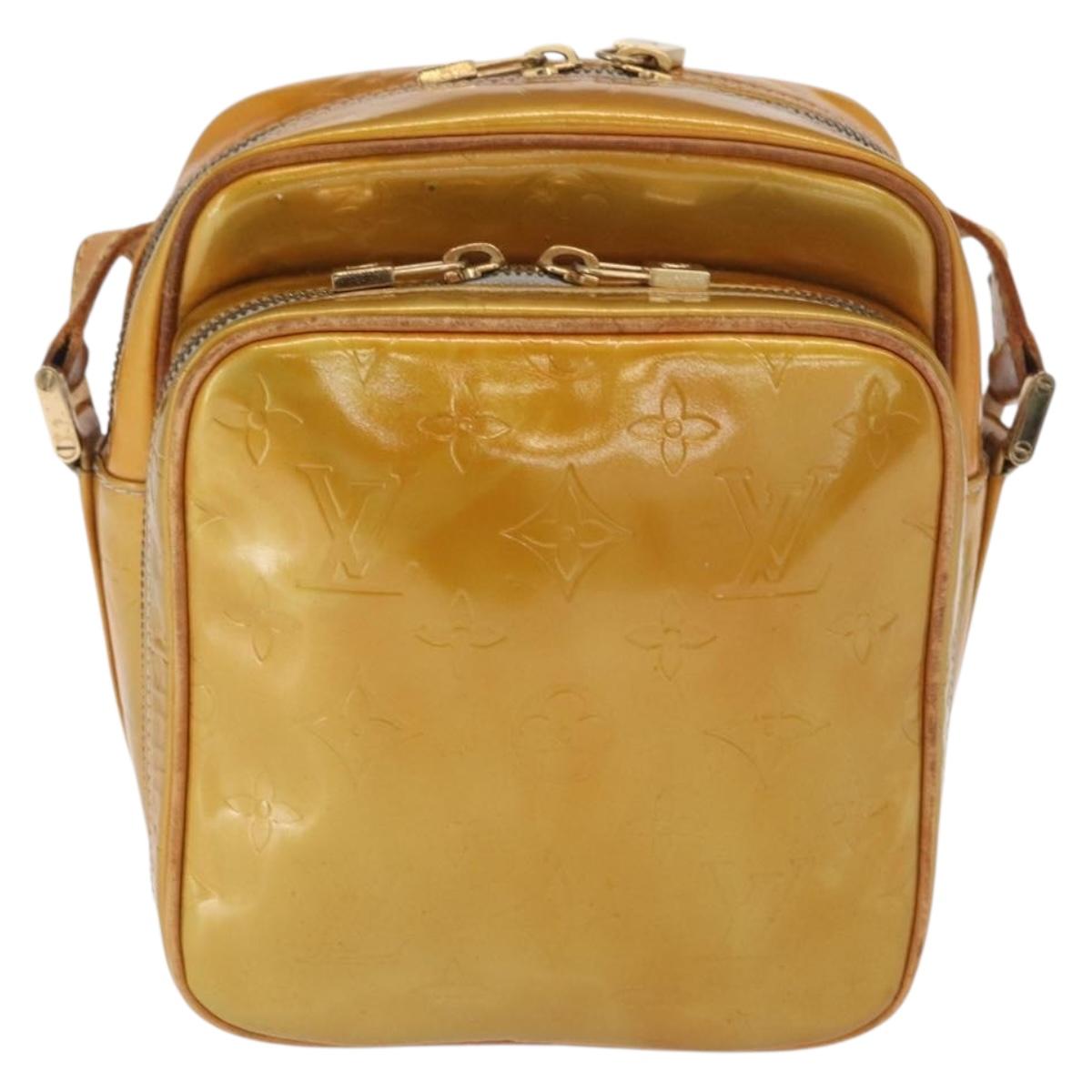 LOUIS VUITTON Monogram Vernis Wooster Shoulder Bag Gris M91036 LV Auth 169718