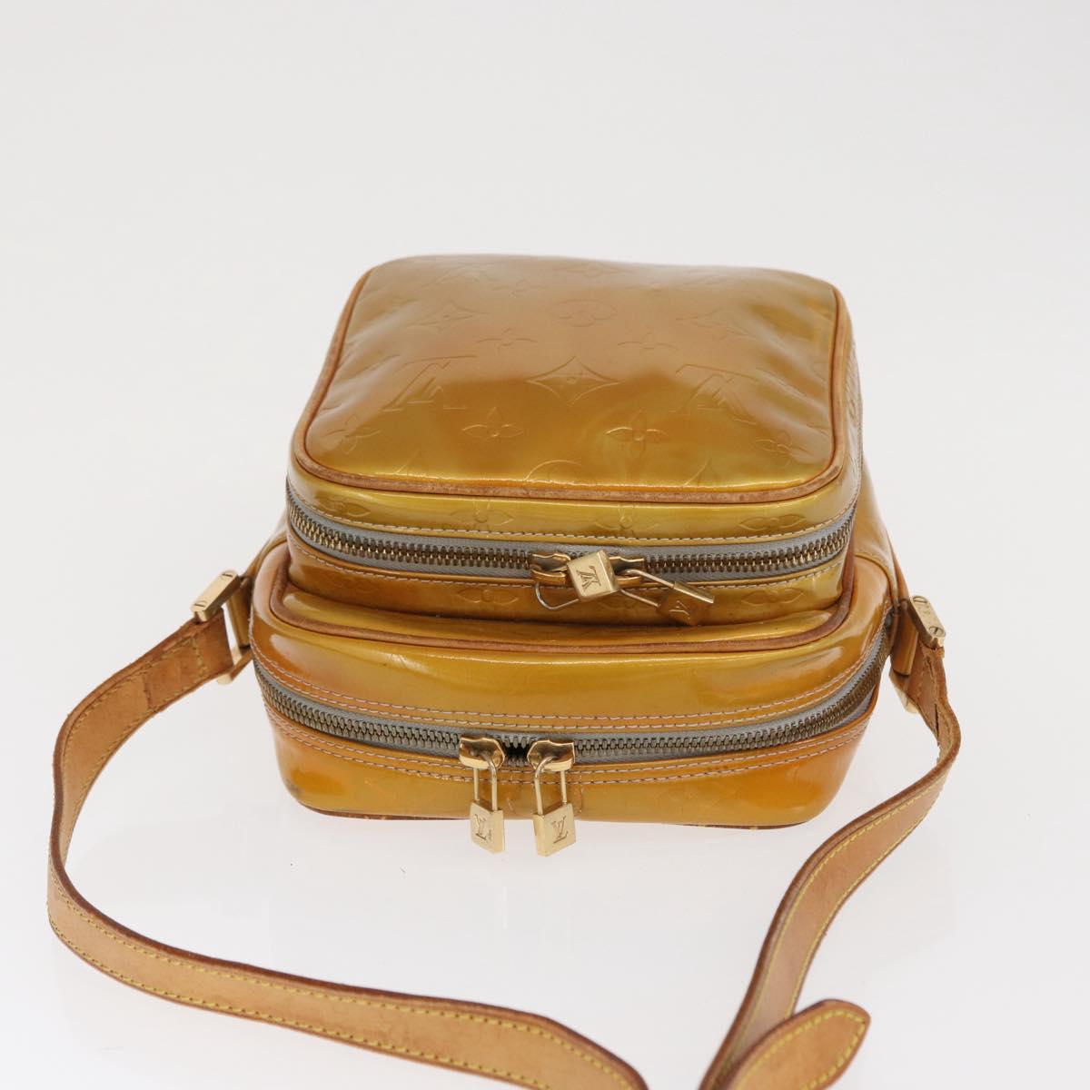 LOUIS VUITTON Monogram Vernis Wooster Shoulder Bag Gris M91036 LV Auth 169718