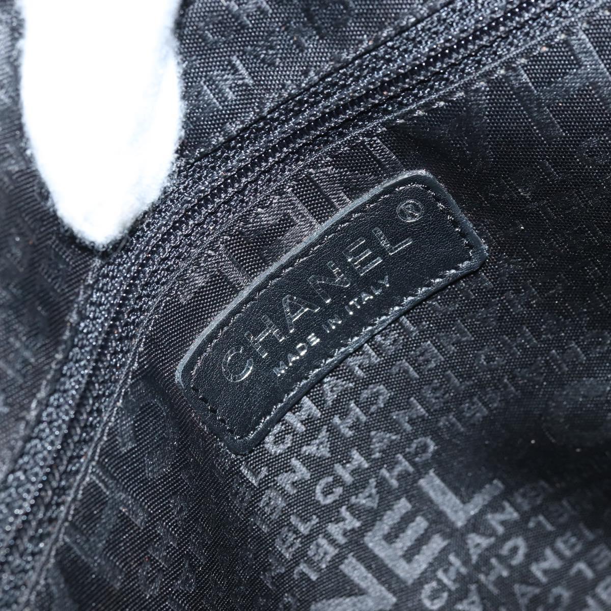 CHANEL Chain Camelia Shoulder Bag Tweed Multicolor Silver CC Auth 169721SAV