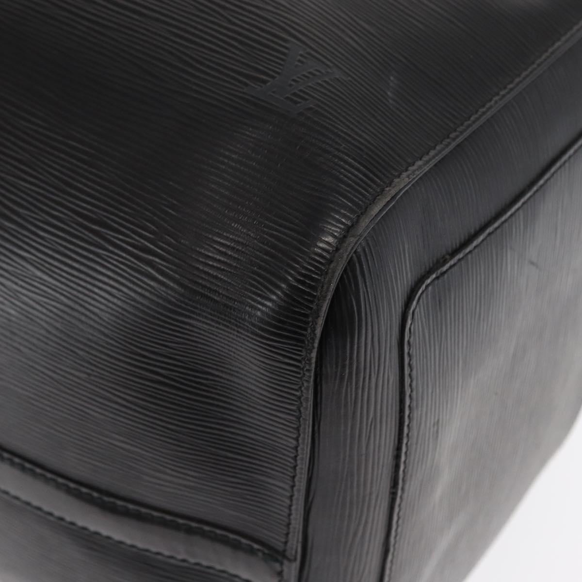 LOUIS VUITTON Epi Keepall 55 Boston Bag Noir Black M42952 LV Auth 169722V