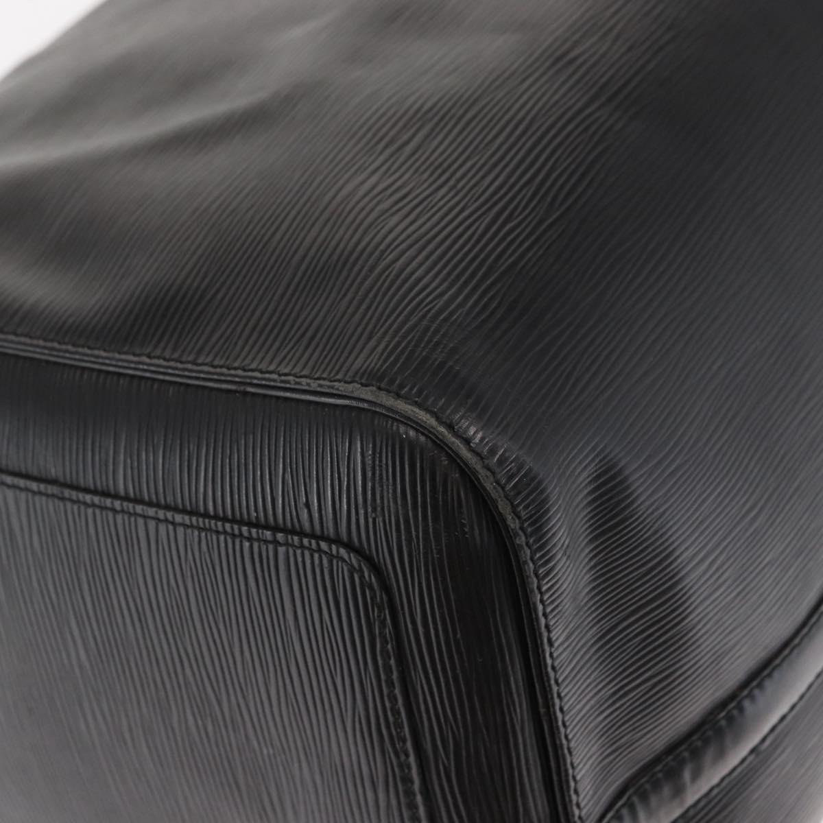 LOUIS VUITTON Epi Keepall 55 Boston Bag Noir Black M42952 LV Auth 169722V