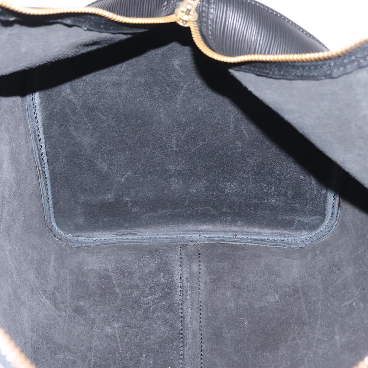 LOUIS VUITTON Epi Keepall 55 Boston Bag Noir Black M42952 LV Auth 169722V