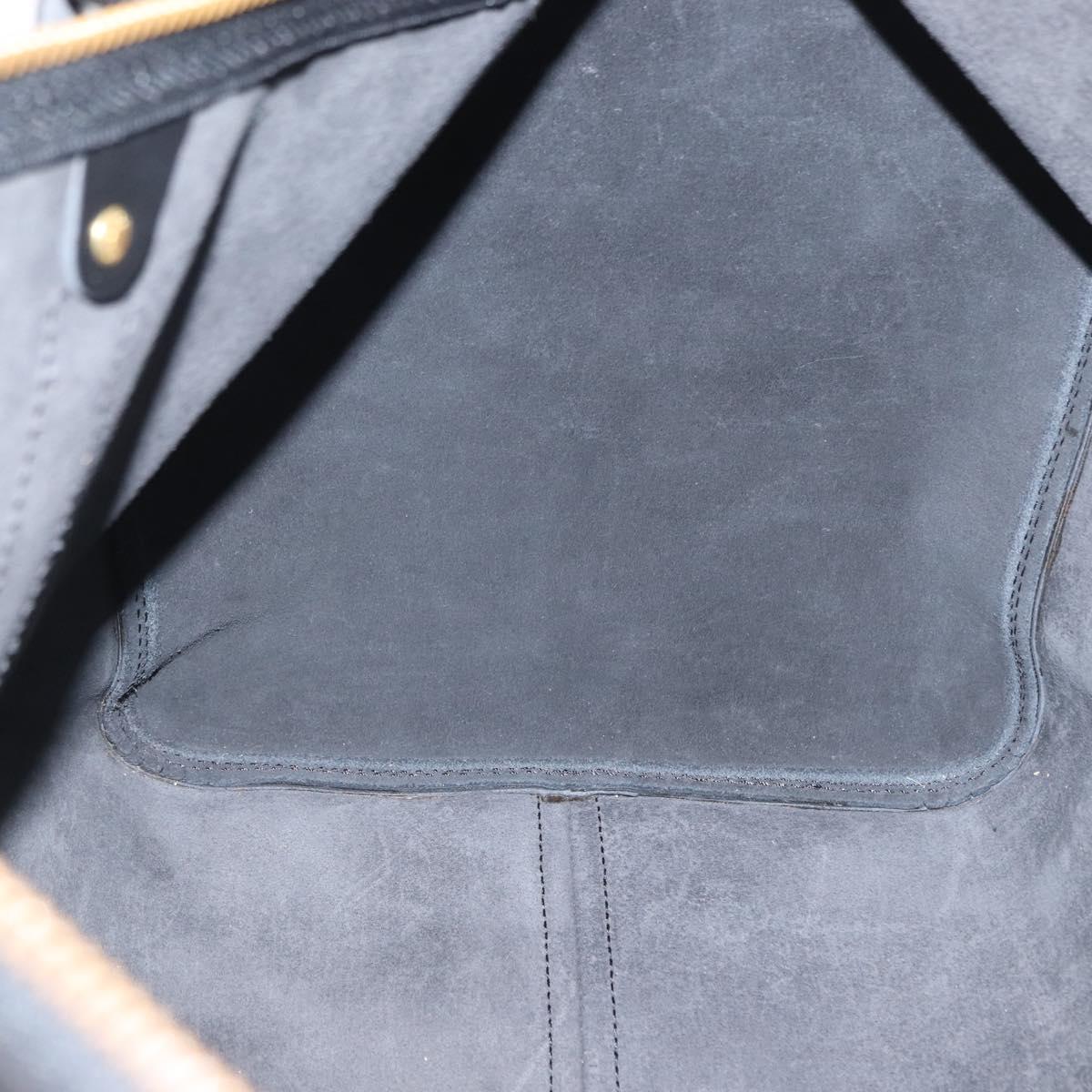 LOUIS VUITTON Epi Keepall 55 Boston Bag Noir Black M42952 LV Auth 169722V