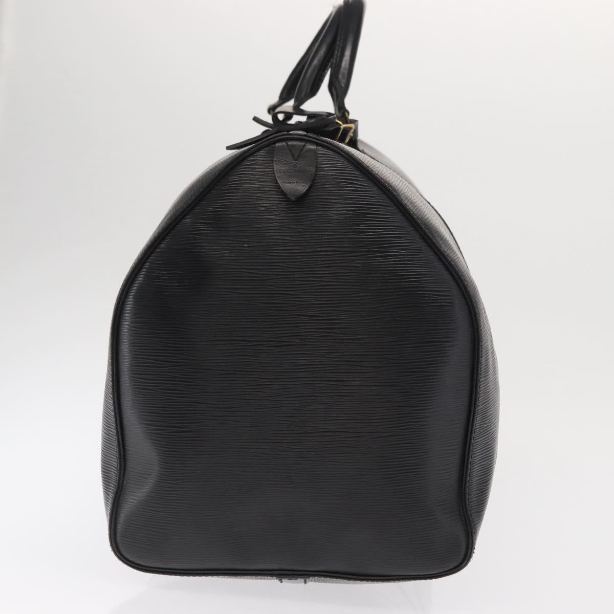 LOUIS VUITTON Epi Keepall 55 Boston Bag Noir Black M42952 LV Auth 169722V