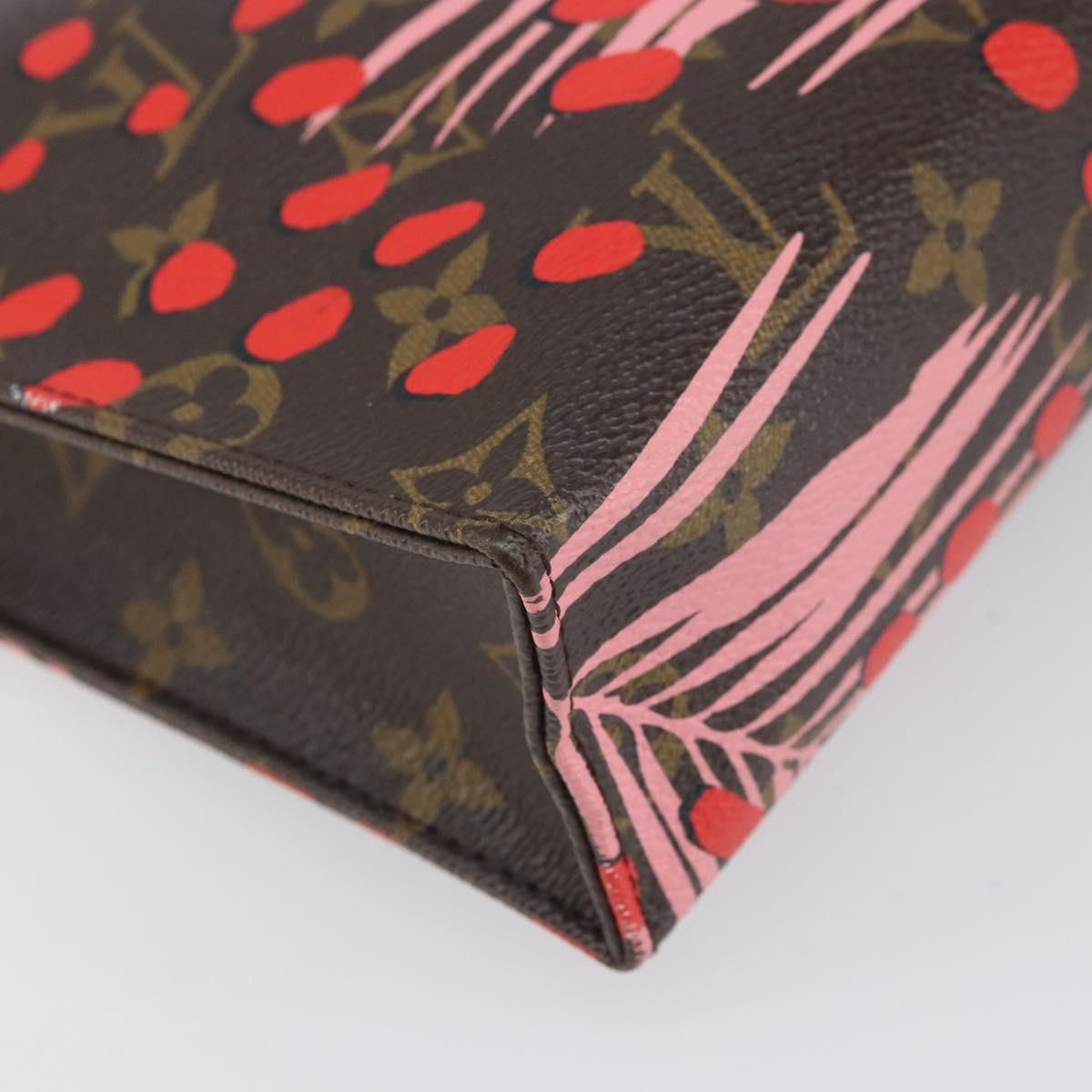 LOUIS VUITTON Monogram jungle Dot Poche Toilette 26 Pouch Red LV Auth 169734M
