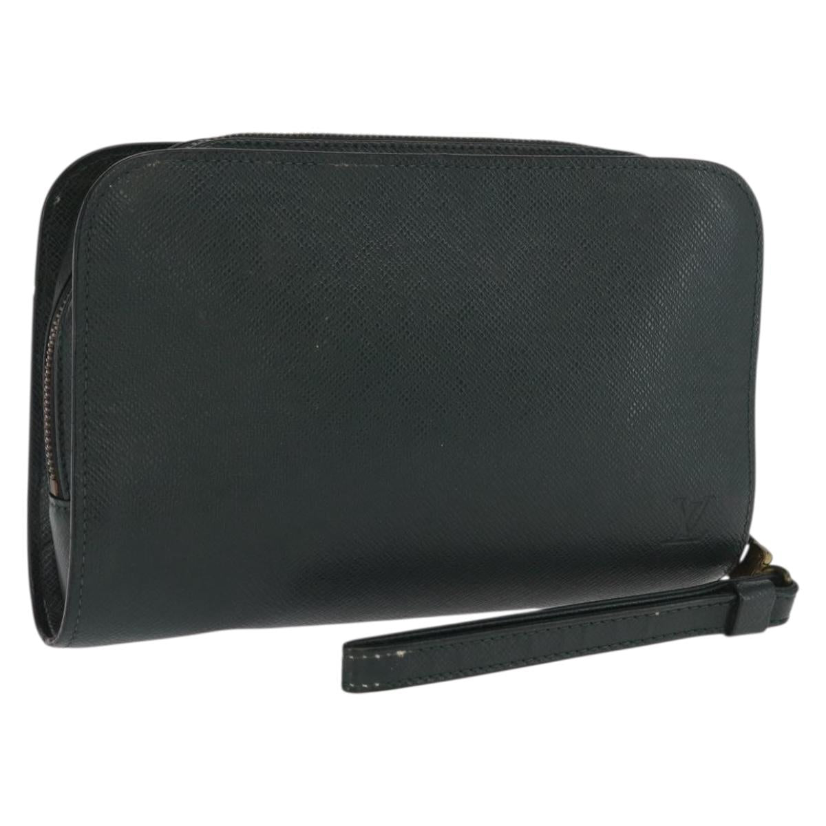 LOUIS VUITTON Taiga Baikal Clutch Bag Epicea M30184 LV Auth 169738