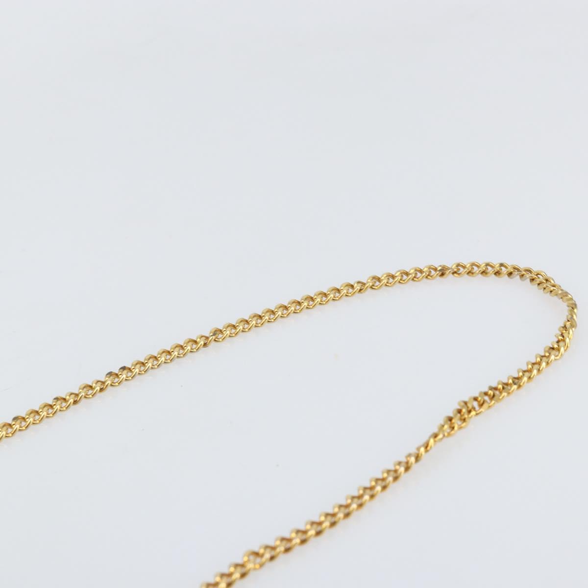 Christian Dior Trotter Canvas Chain Shoulder Bag Red Gold Auth 169751V