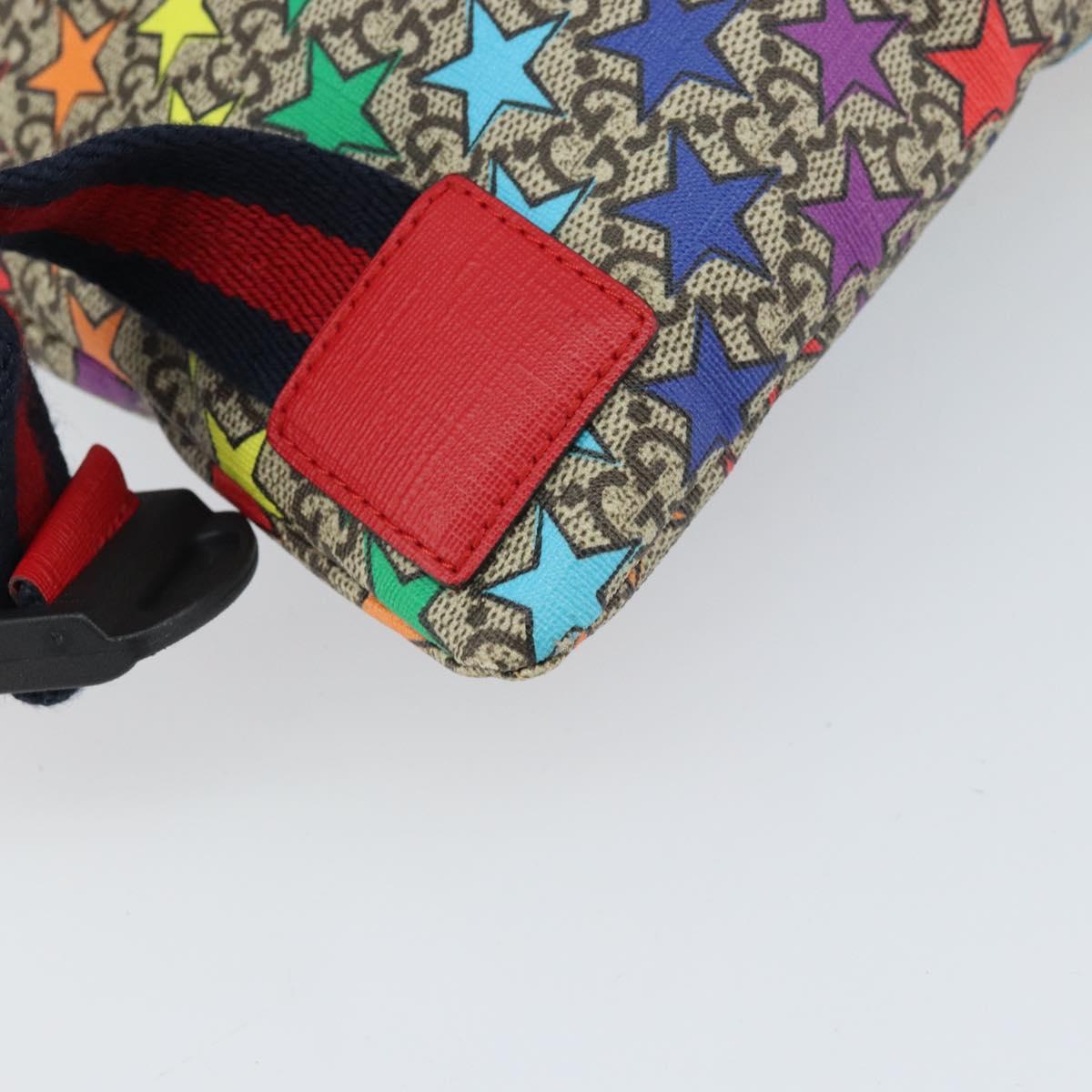 GUCCI Children's Sherry Line GG Supreme Backpack PVC Red 550775 Auth 169760V