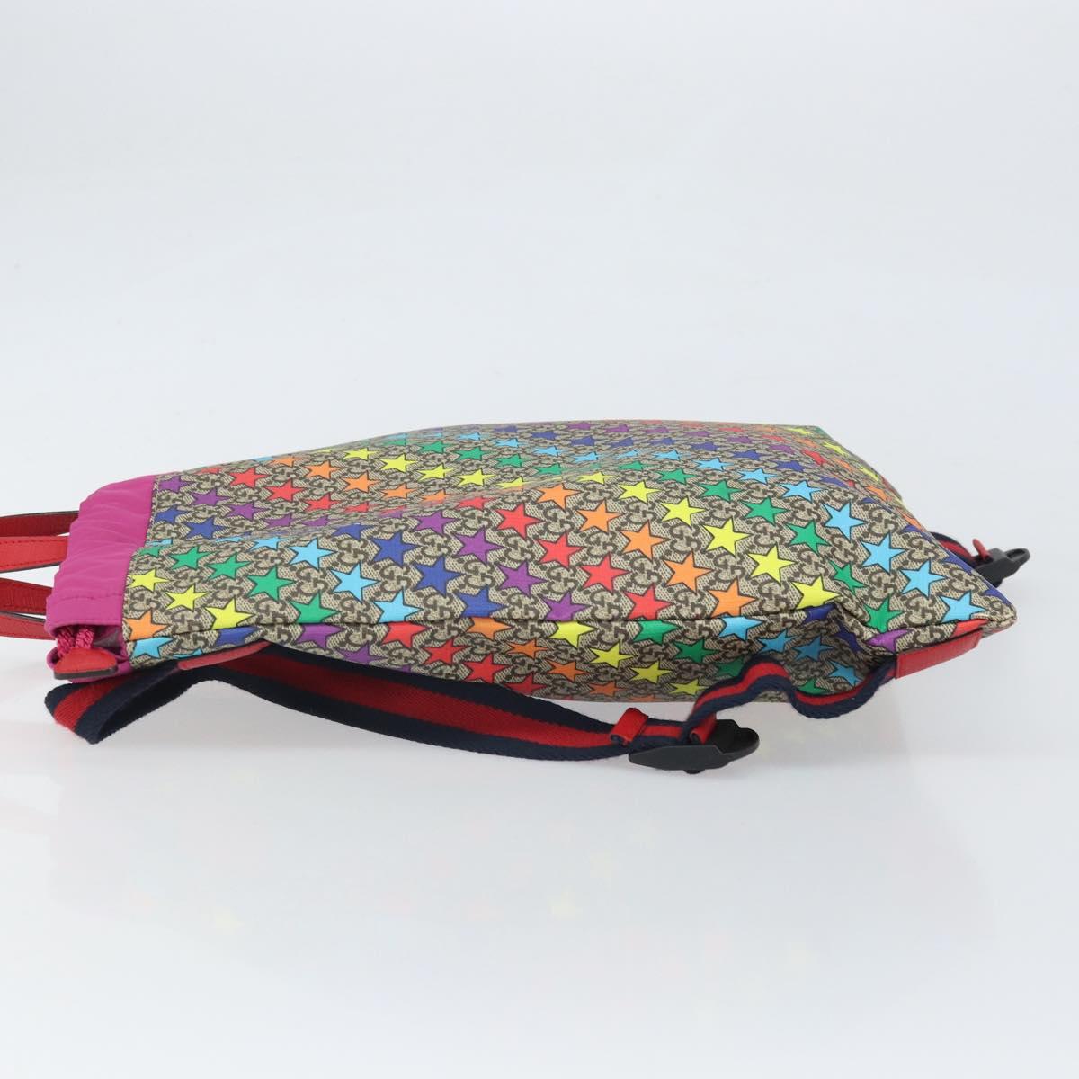 GUCCI Children's Sherry Line GG Supreme Backpack PVC Red 550775 Auth 169760V