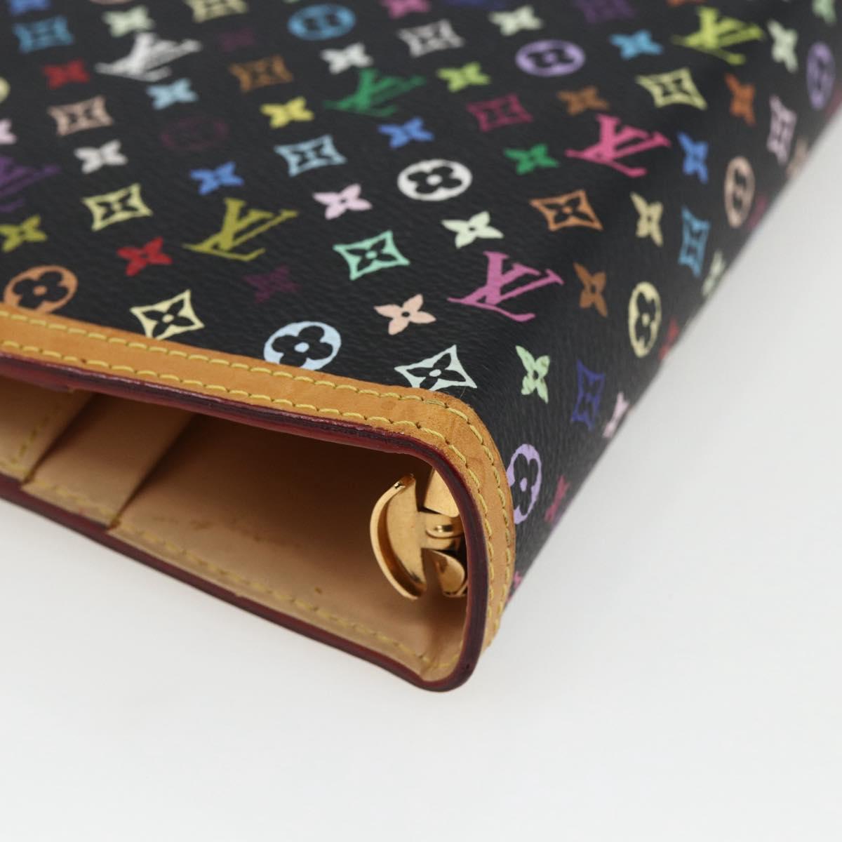 LOUIS VUITTON Multicolor Agenda GM Day Planner Cover Black R20893 Auth 169786SAV